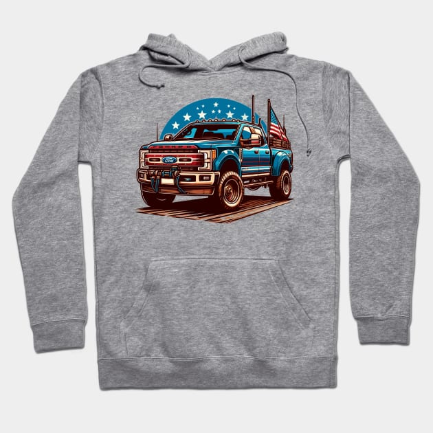 Ford F250 Hoodie by Vehicles-Art